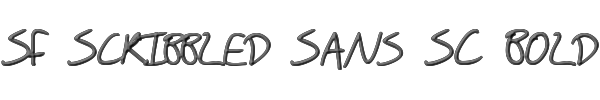 SF Scribbled Sans SC Bold 