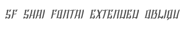 SF Shai Fontai Extended Oblique 