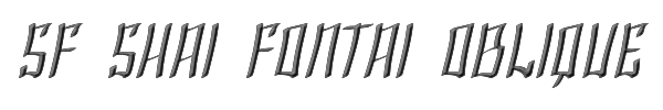 SF Shai Fontai Oblique 