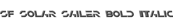 SF Solar Sailer Bold Italic 