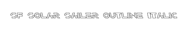 SF Solar Sailer Outline Italic 