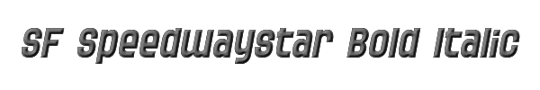 SF Speedwaystar Bold Italic 