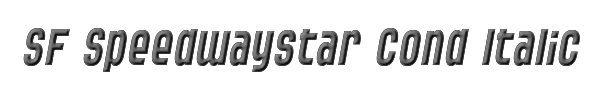 SF Speedwaystar Cond Italic 