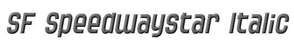 SF Speedwaystar Italic 