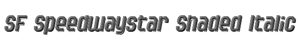 SF Speedwaystar Shaded Italic 