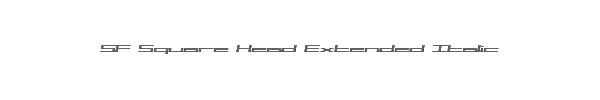 SF Square Head Extended Italic 