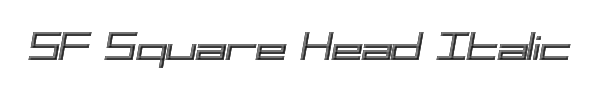 SF Square Head Italic 