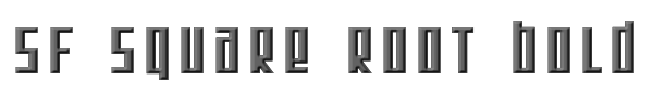 SF Square Root Bold 