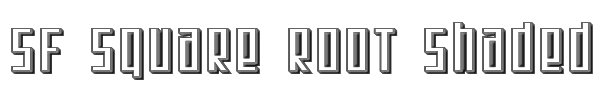 SF Square Root Shaded 