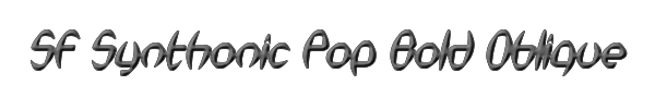 SF Synthonic Pop Bold Oblique 