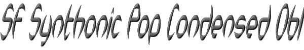 SF Synthonic Pop Condensed Oblique 