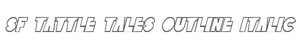 SF Tattle Tales Outline Italic 