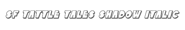 SF Tattle Tales Shadow Italic 