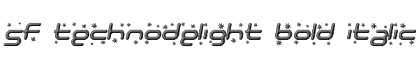 SF Technodelight Bold Italic 