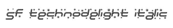 SF Technodelight Italic 