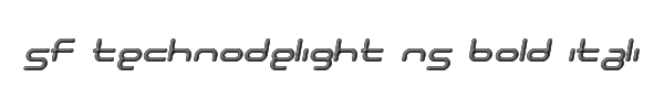 SF Technodelight NS Bold Italic 