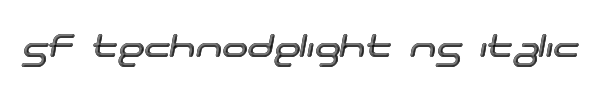 SF Technodelight NS Italic 
