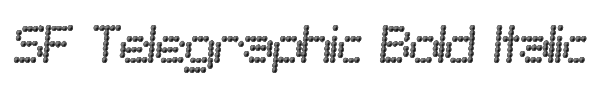 SF Telegraphic Bold Italic 