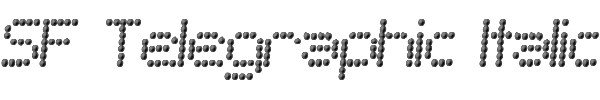 SF Telegraphic Italic 