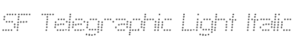SF Telegraphic Light Italic 