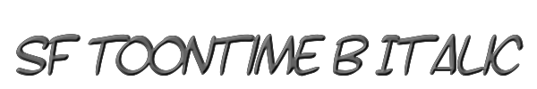 SF Toontime B Italic 