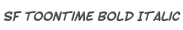 SF Toontime Bold Italic 