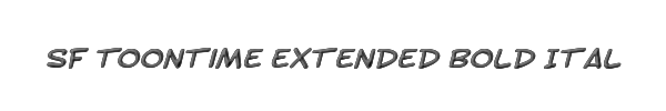 SF Toontime Extended Bold Italic 