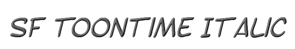 SF Toontime Italic 
