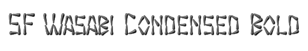 SF Wasabi Condensed Bold 