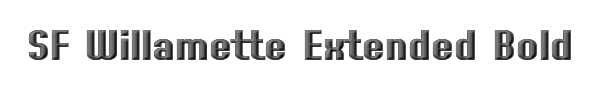 SF Willamette Extended Bold 