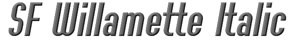 SF Willamette Italic 