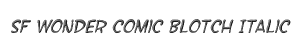 SF Wonder Comic Blotch Italic 