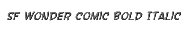 SF Wonder Comic Bold Italic 