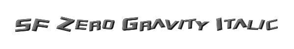 SF Zero Gravity Italic 