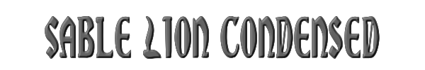 Sable Lion Condensed 