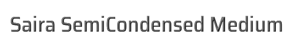 Saira SemiCondensed Medium 