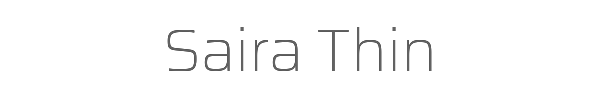 Saira Thin 