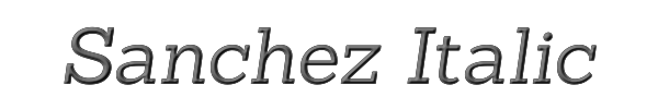 Sanchez Italic 