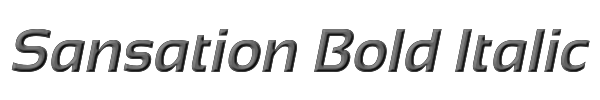 Sansation Bold Italic 