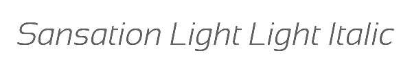 Sansation Light Light Italic 