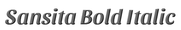 Sansita Bold Italic 