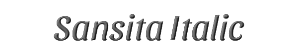 Sansita Italic 