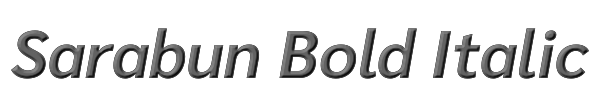 Sarabun Bold Italic 