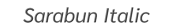 Sarabun Italic 