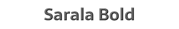 Sarala Bold 