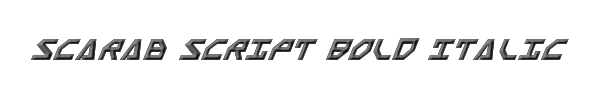 Scarab Script Bold Italic 