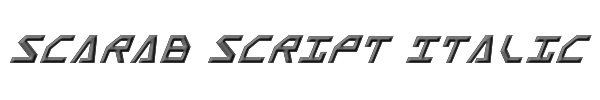 Scarab Script Italic 