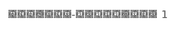 Schmuck-Initialen 1 