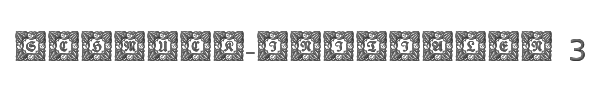 Schmuck-Initialen 3 