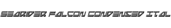 Searider Falcon Condensed Italic 